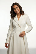 Mid-Length Trench Coat-outerwear > trench coat-Laventaire-Laventaire