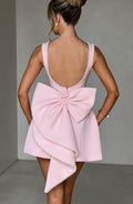 Mini Dress Bow Back-dresses > mini dress-Laventaire-Laventaire
