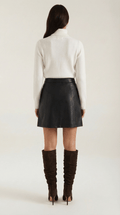 Mini Skirt with Zip-Mini Skirts-Laventaire-Laventaire