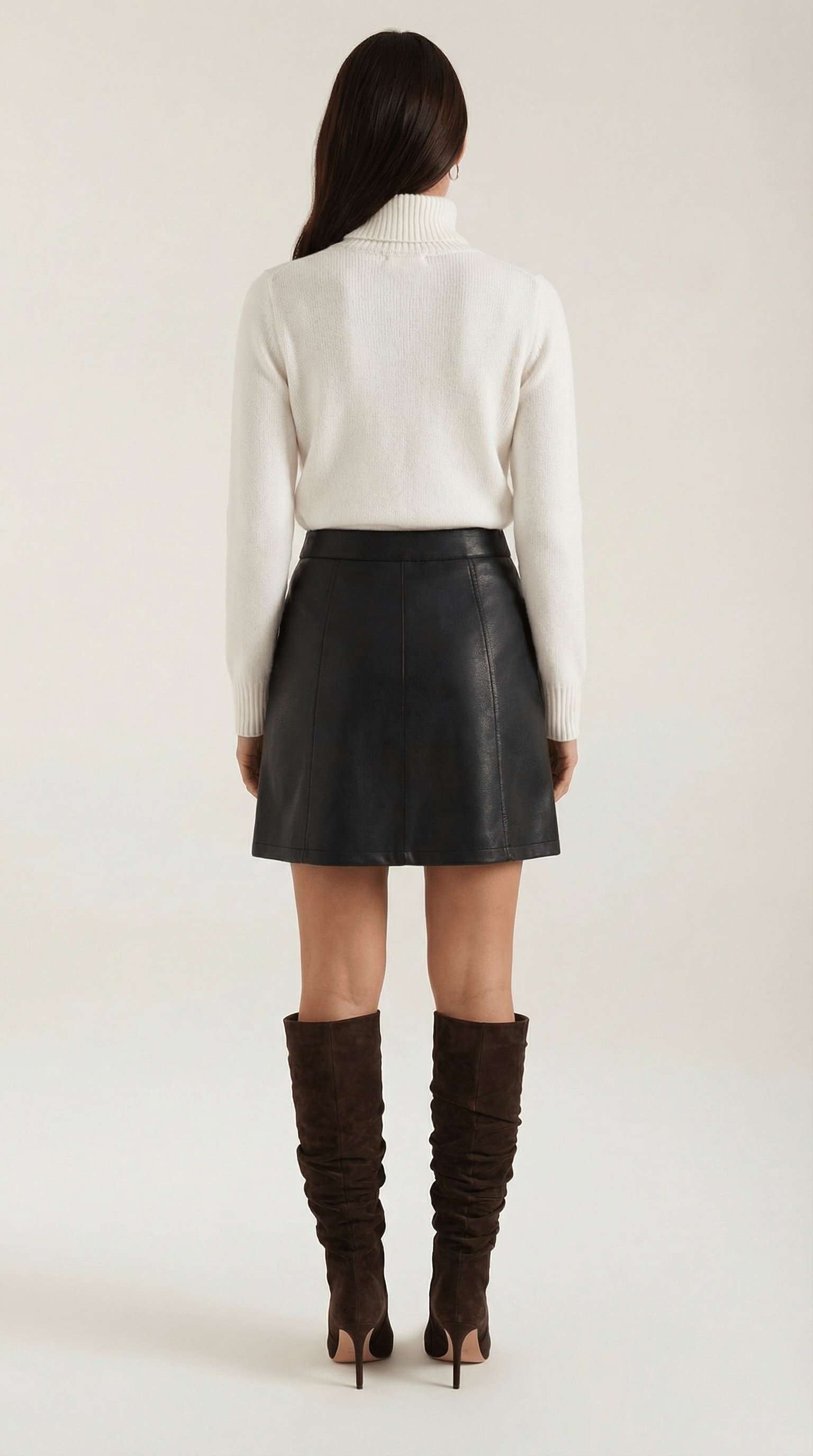 Mini Skirt with Zip-Mini Skirts-Laventaire-Laventaire