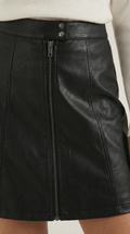 Mini Skirt with Zip-Mini Skirts-Laventaire-Laventaire