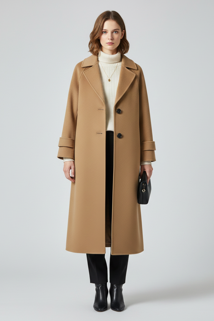 Minimal Long Coat-outerwear > long coat-Laventaire-Laventaire