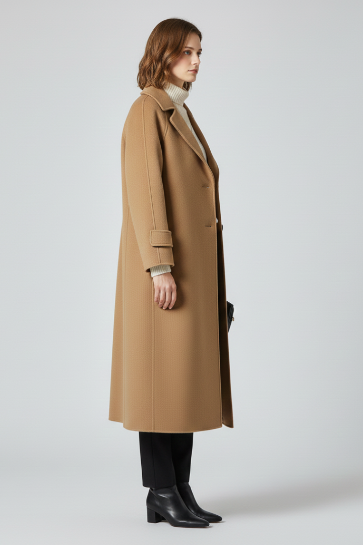 Minimal Long Coat-outerwear > long coat-Laventaire-Laventaire