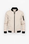 Minimalist Bomber Jacket-outerwear > bomber jacket-Laventaire-Laventaire