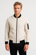 Minimalist Bomber Jacket-outerwear > bomber jacket-Laventaire-Laventaire