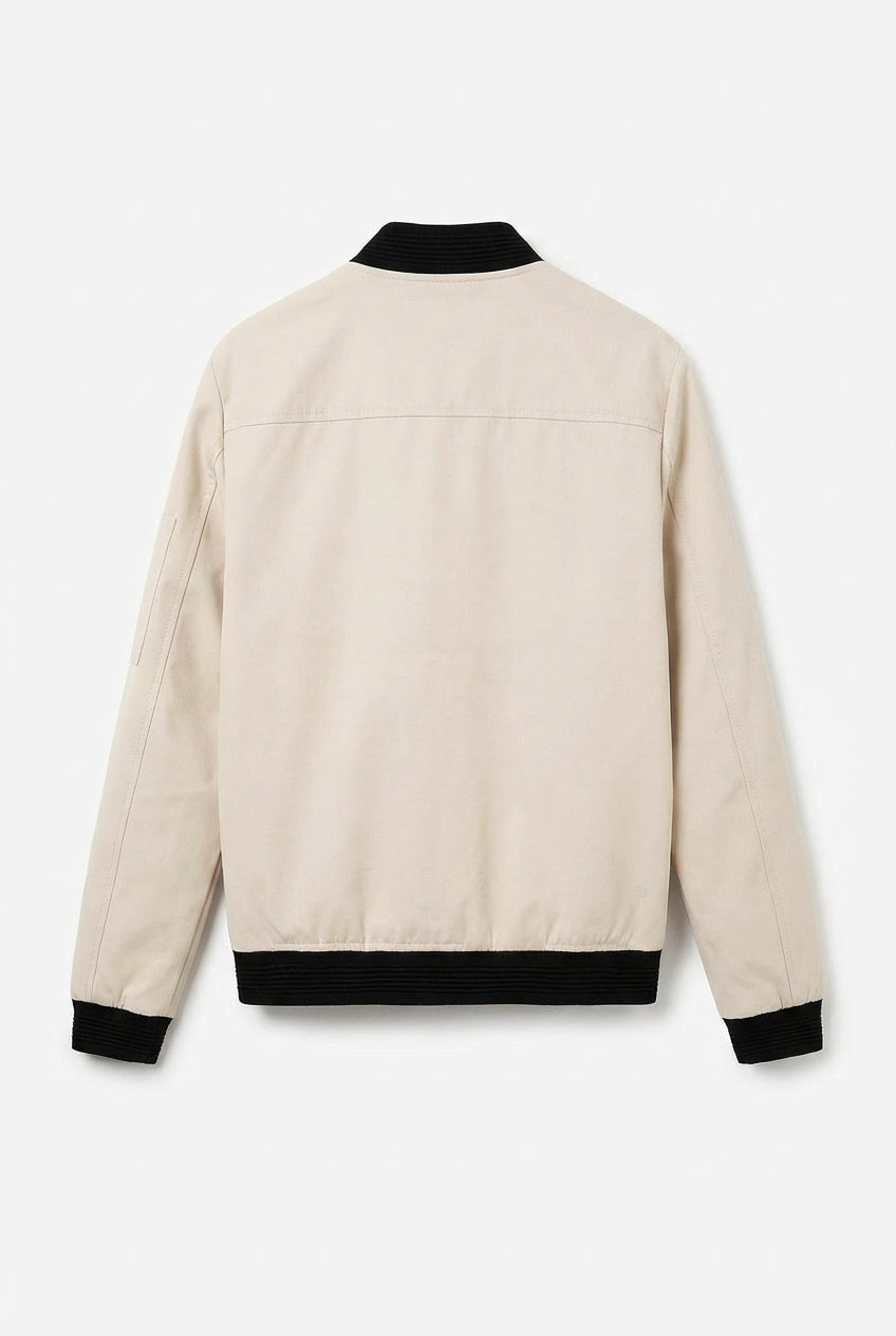 Minimalist Bomber Jacket-outerwear > bomber jacket-Laventaire-Laventaire