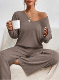 Minimalist Lounge Two-Piece Set-loungewear > lounge set-Laventaire-Laventaire