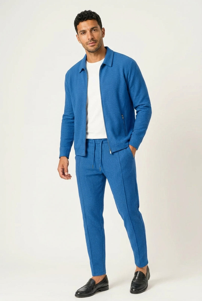 Minimalist Two-Piece Set-sets > two piece set-Laventaire-Blue-S-Laventaire