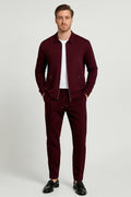 Minimalist Two-Piece Set-sets > two piece set-Laventaire-Burgundy-S-Laventaire