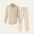 Modern Co-Ord Set-sets > two piece set-Laventaire-Beige-S-Laventaire