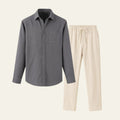 Modern Co-Ord Set-sets > two piece set-Laventaire-Gray-S-Laventaire