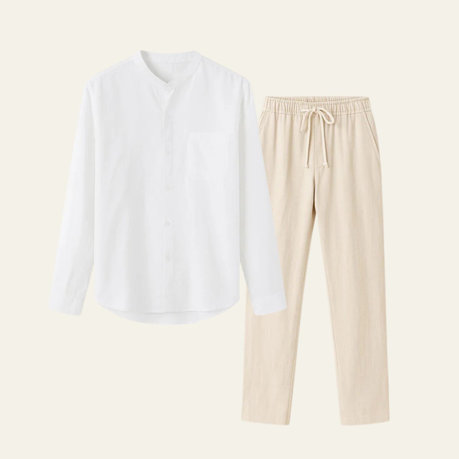 Modern Co-Ord Set-sets > two piece set-Laventaire-White-S-Laventaire