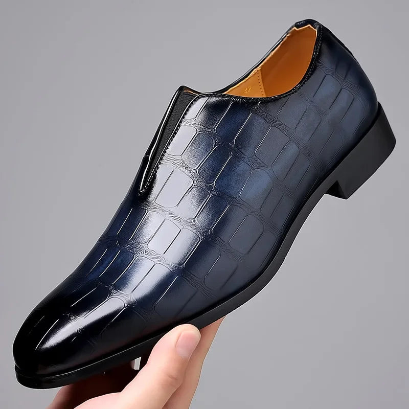 Modern Dress Shoes-shoes > dress shoes > casual dress shoes-Laventaire-Navy Blue-38-Laventaire