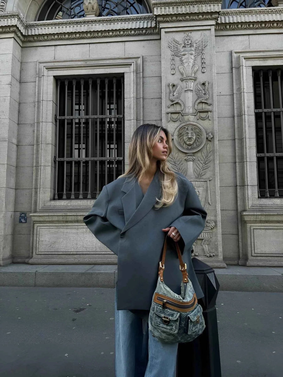 Modern Oversized Blazer Jacket-outerwear > blazers > oversized blazers-Laventaire-Laventaire