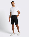 Modern Relaxed Fit Shorts-shorts > casual shorts-Laventaire-Black-S-Laventaire