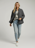 Modern Tailored Fit Jacket-jackets > tailored jackets-Laventaire-Dark Gray-S-Laventaire