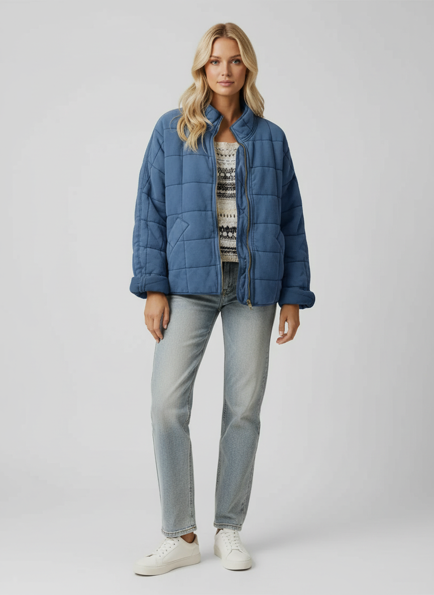 Modern Tailored Fit Jacket-jackets > tailored jackets-Laventaire-Light Blue-S-Laventaire