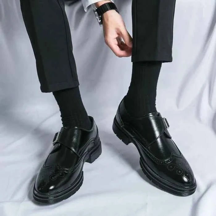 Monk Strap Oxford Shoes-shoes > oxfords > monk strap oxfords-Laventaire-Laventaire