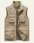 Multi-Pocket Outdoor Vest-outerwear > vests-Laventaire-Laventaire