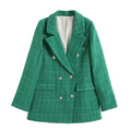Notched Collar Blazer Jacket-outerwear > blazer-Laventaire-Laventaire