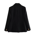 Notched Collar Blazer Jacket-outerwear > blazer-Laventaire-Laventaire