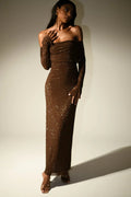 Off-Shoulder Evening Gown-dresses > evening gown-Laventaire-Laventaire