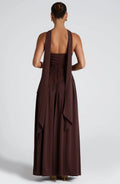 Off-Shoulder Maxi Dress-dresses > maxi dress-Laventaire-Laventaire