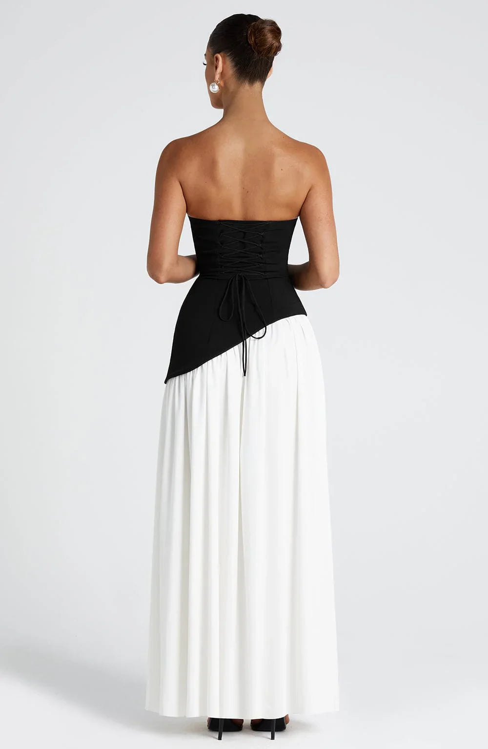 Off-Shoulder Maxi Dress-dresses > maxi dress-Laventaire-Laventaire