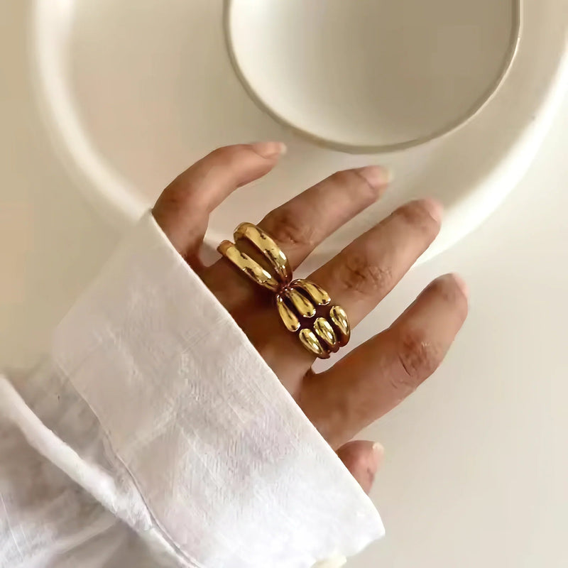 Open-Ended Statement Ring-accessories > rings > statement rings-Laventaire-Laventaire