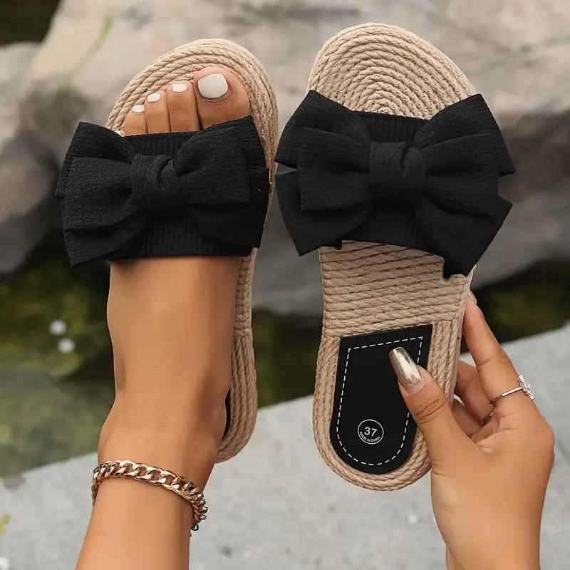 Open Toe Slide Sandals-footwear > sandals > slide sandals-Laventaire-Laventaire
