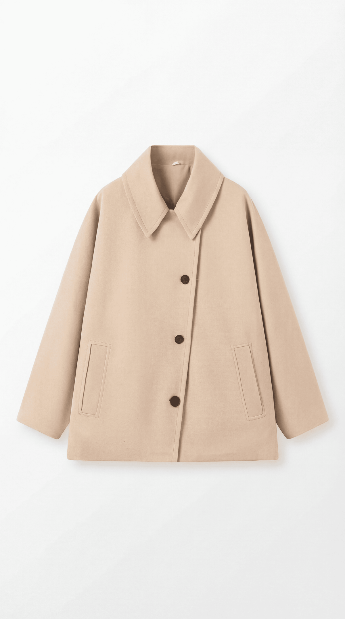 Oversized Asymmetrical Fit Coat-coats > oversized coat-Laventaire-Laventaire