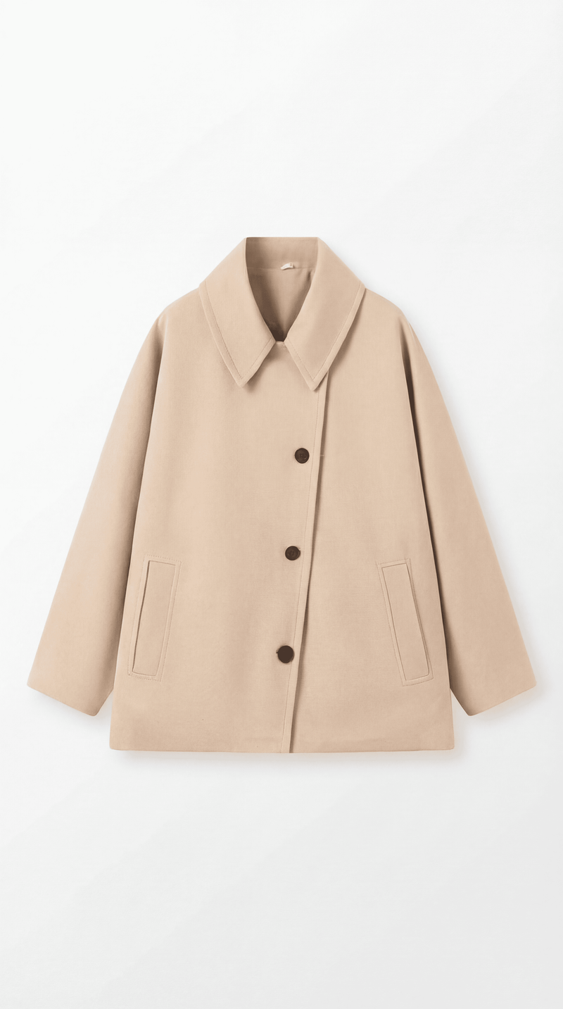 Oversized Asymmetrical Fit Coat-coats > oversized coat-Laventaire-Laventaire