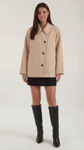 Oversized Asymmetrical Fit Coat-coats > oversized coat-Laventaire-Laventaire