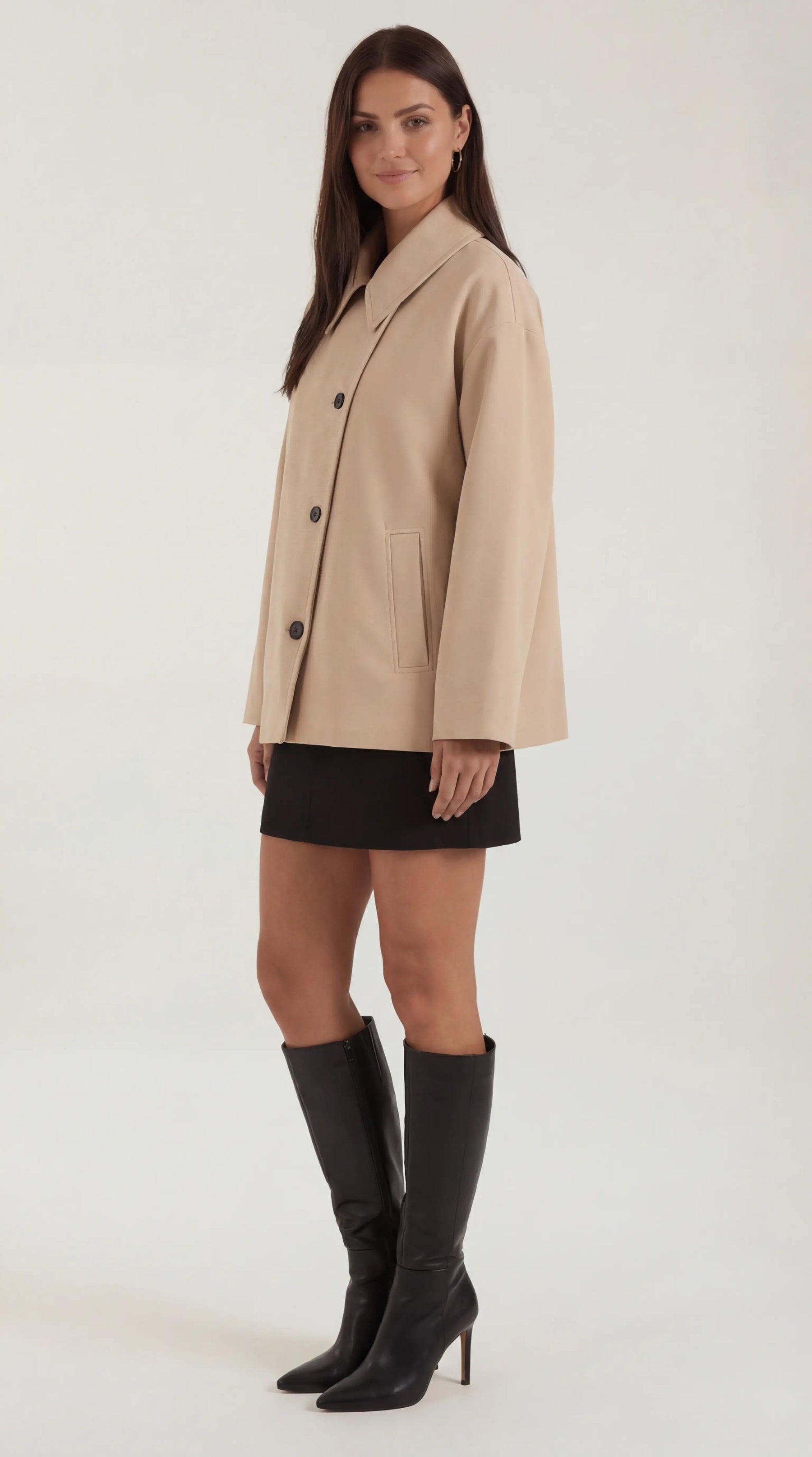 Oversized Asymmetrical Fit Coat-coats > oversized coat-Laventaire-Laventaire