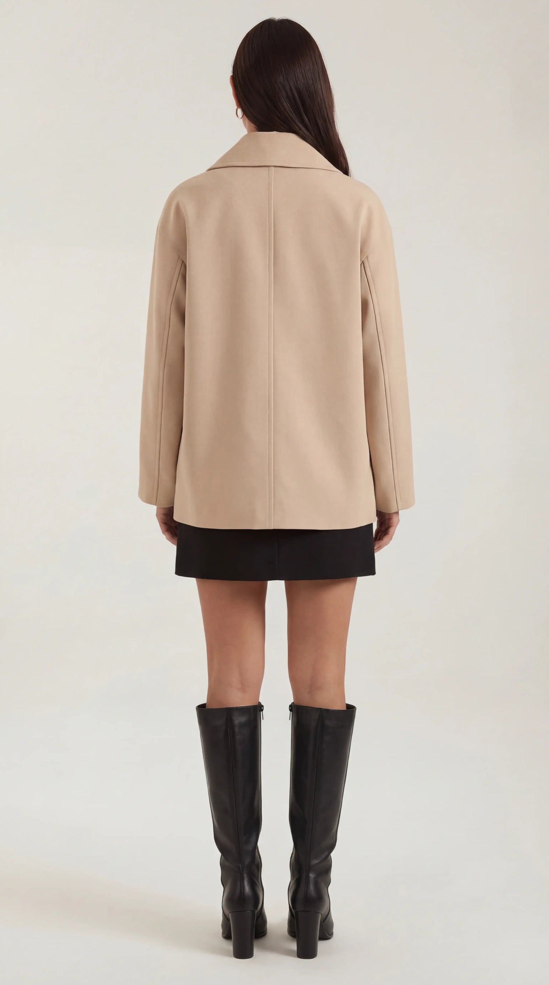 Oversized Asymmetrical Fit Coat-coats > oversized coat-Laventaire-Laventaire