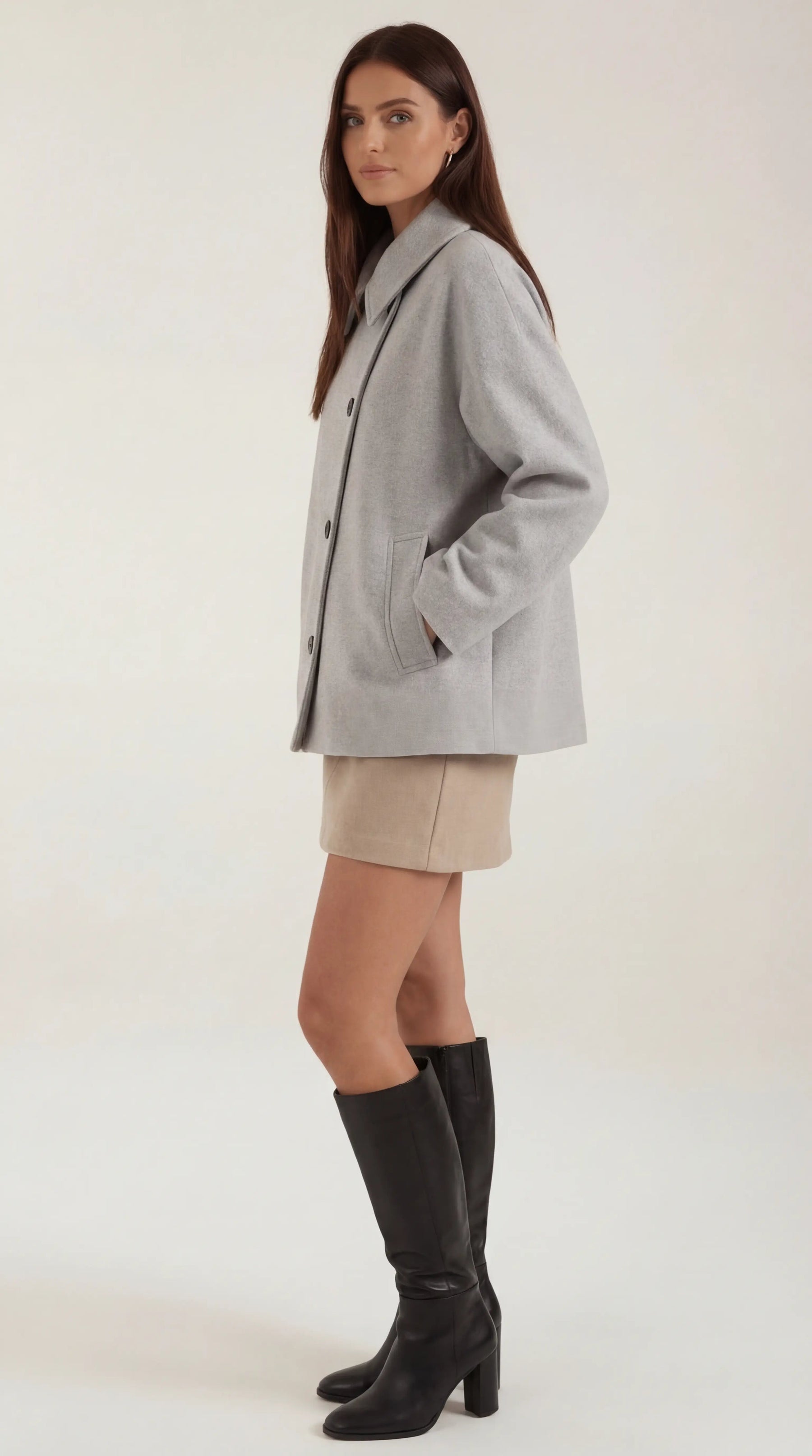 Oversized Asymmetrical Fit Coat-coats > oversized coat-Laventaire-Laventaire