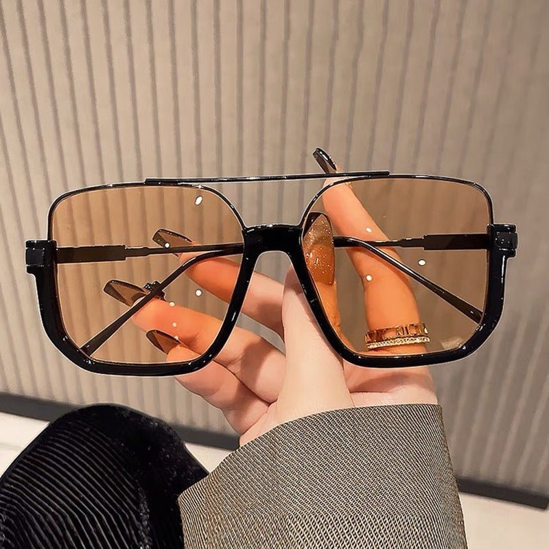 Oversized Aviator Sunglasses-accessories > sunglasses > aviator sunglasses-Laventaire-Laventaire