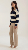 Oversized Cable Knit Sweater-sweaters > oversized sweater-Laventaire-Laventaire
