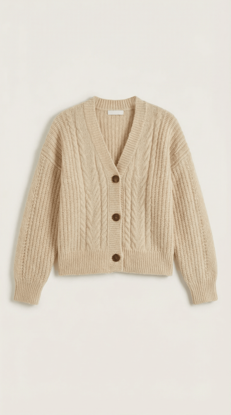 Oversized Cardigan Sweater-sweaters > oversized cardigan sweater-Laventaire-Laventaire