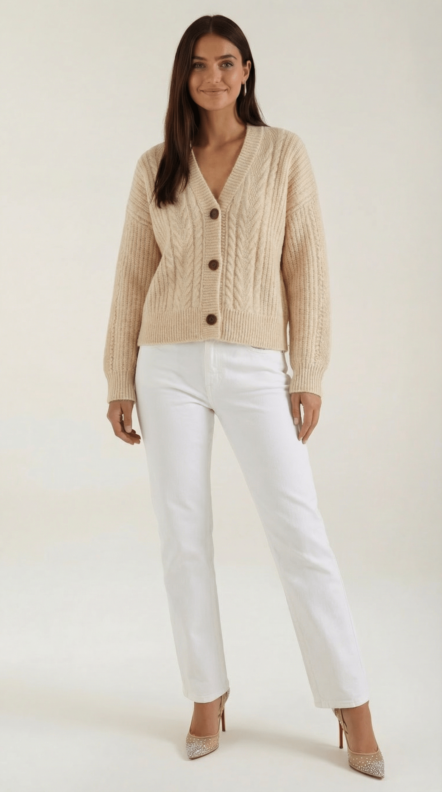 Oversized Cardigan Sweater-sweaters > oversized cardigan sweater-Laventaire-Laventaire
