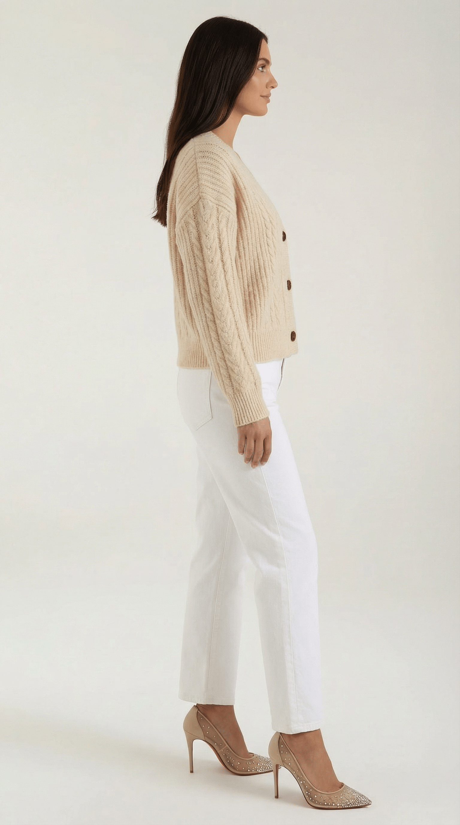 Oversized Cardigan Sweater-sweaters > oversized cardigan sweater-Laventaire-Laventaire