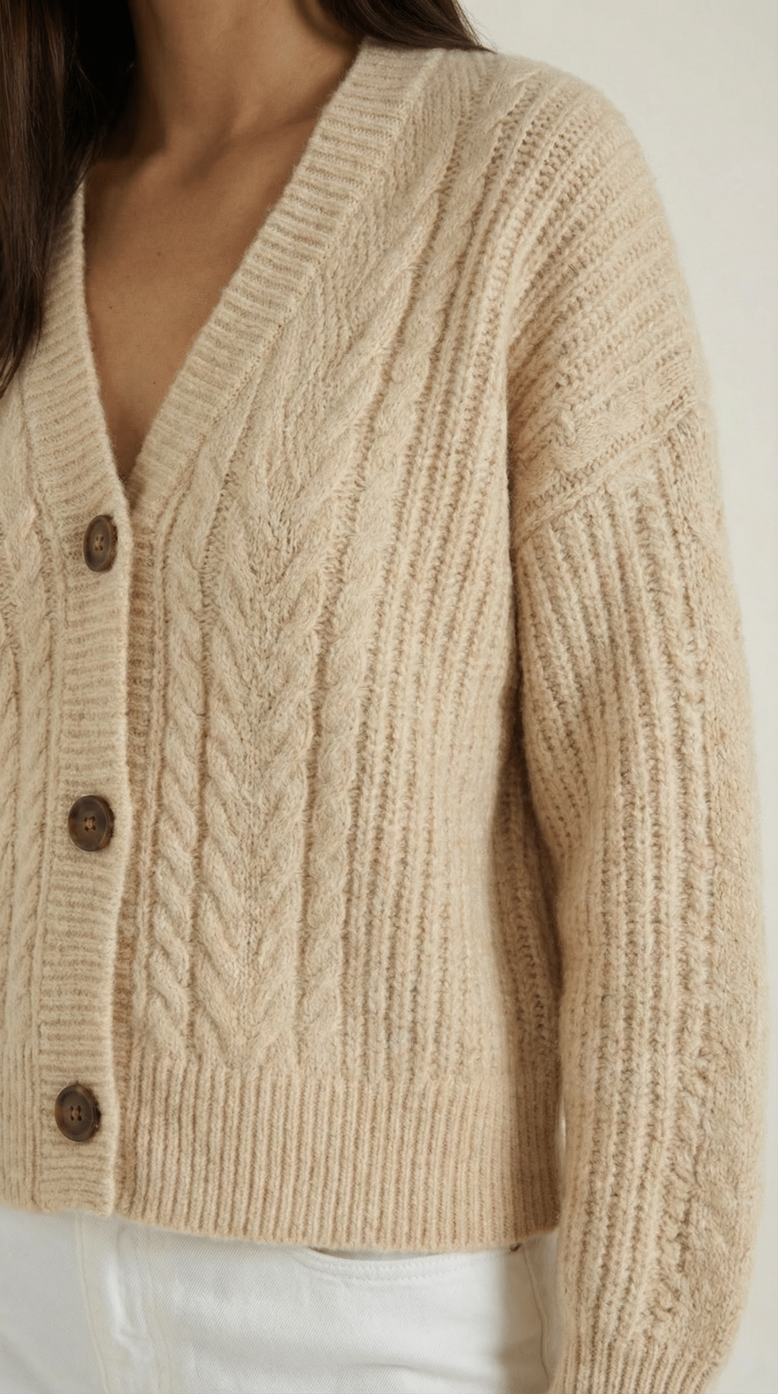 Oversized Cardigan Sweater-sweaters > oversized cardigan sweater-Laventaire-Laventaire
