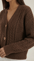 Oversized Cardigan Sweater-sweaters > oversized cardigan sweater-Laventaire-Laventaire