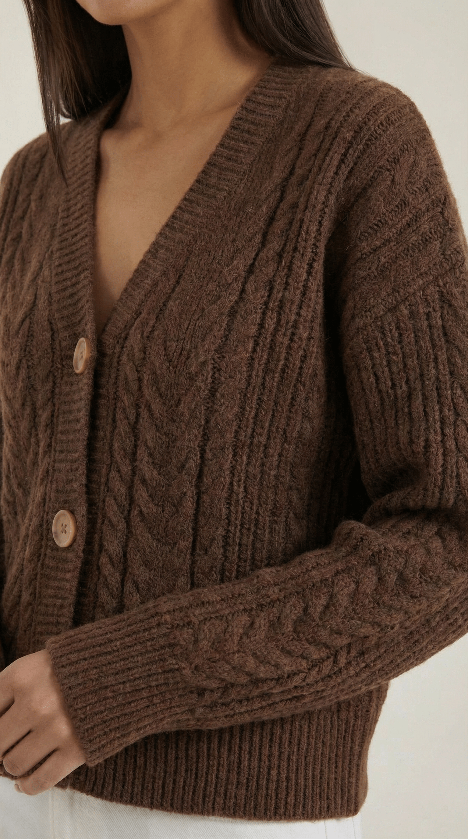Oversized Cardigan Sweater-sweaters > oversized cardigan sweater-Laventaire-Laventaire