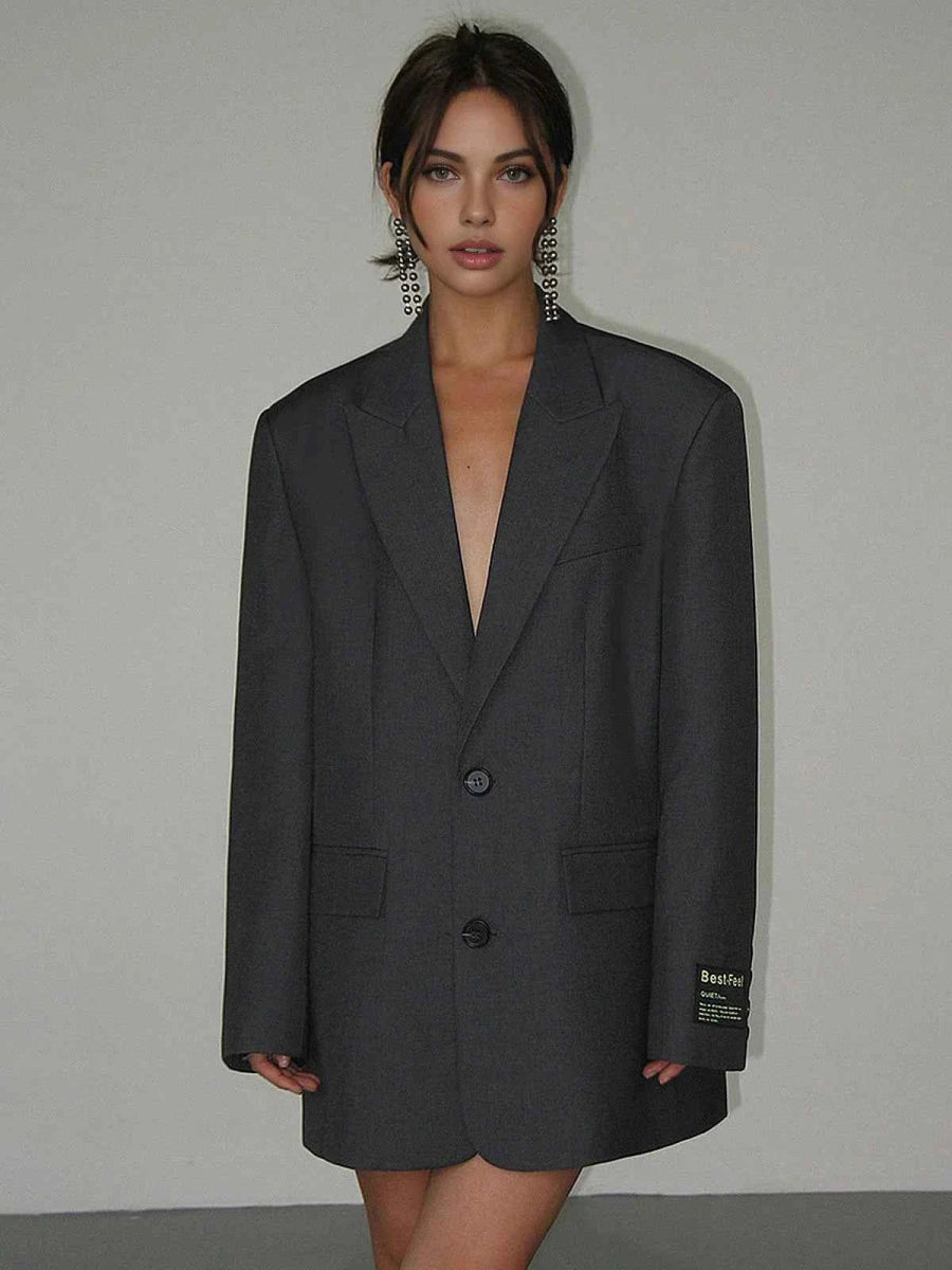 Oversized Casual Blazer-blazers > oversized blazer-Laventaire-Laventaire