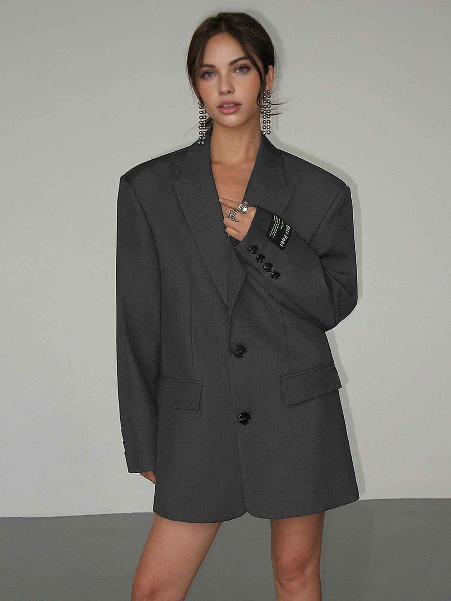 Oversized Casual Blazer-blazers > oversized blazer-Laventaire-Laventaire
