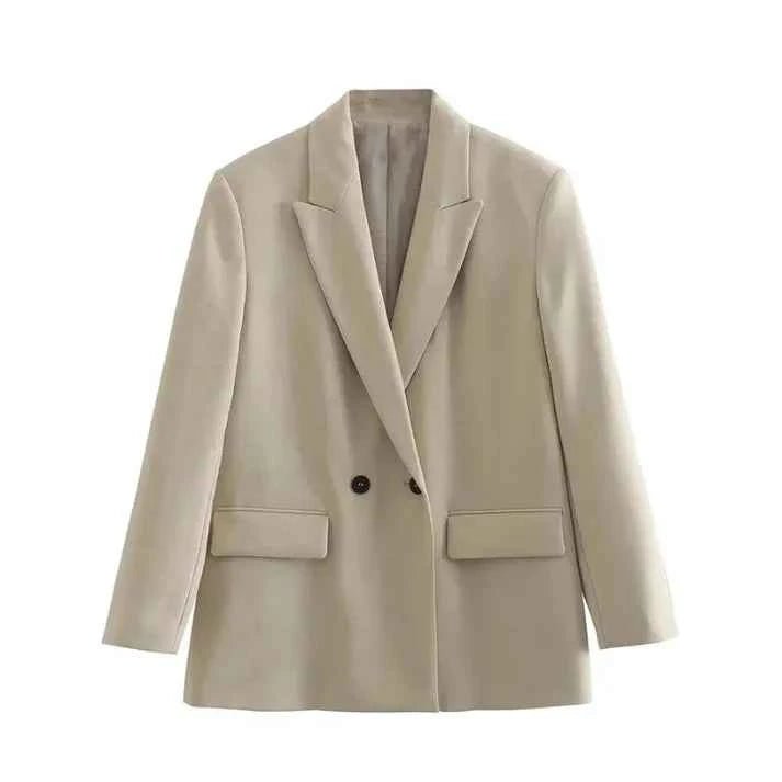 Oversized Casual Fit Blazer-jackets > blazers > oversized blazers-Laventaire-Laventaire