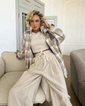 Oversized Casual Shirt-shirts > oversized shirts-Laventaire-Laventaire
