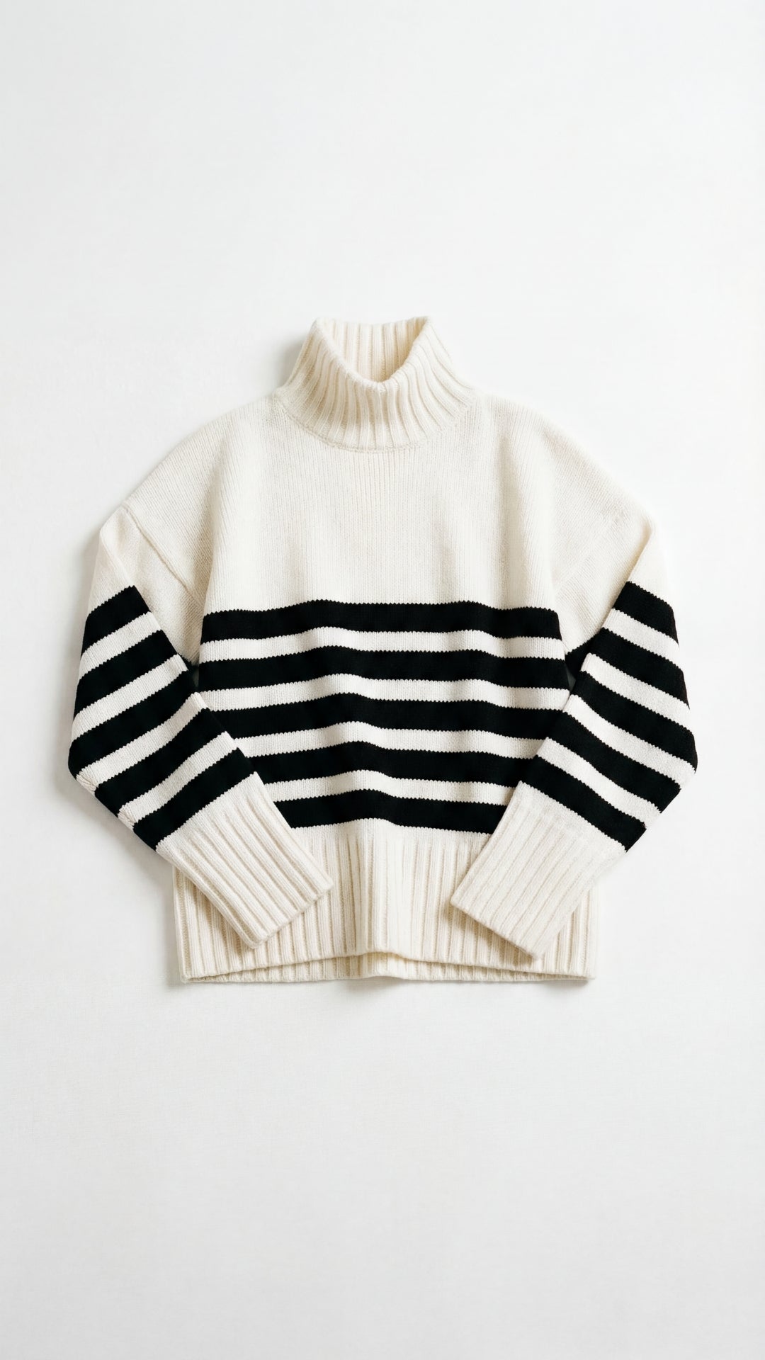 Oversized Casual Striped Sweater-sweaters > oversized sweater-Laventaire-Laventaire
