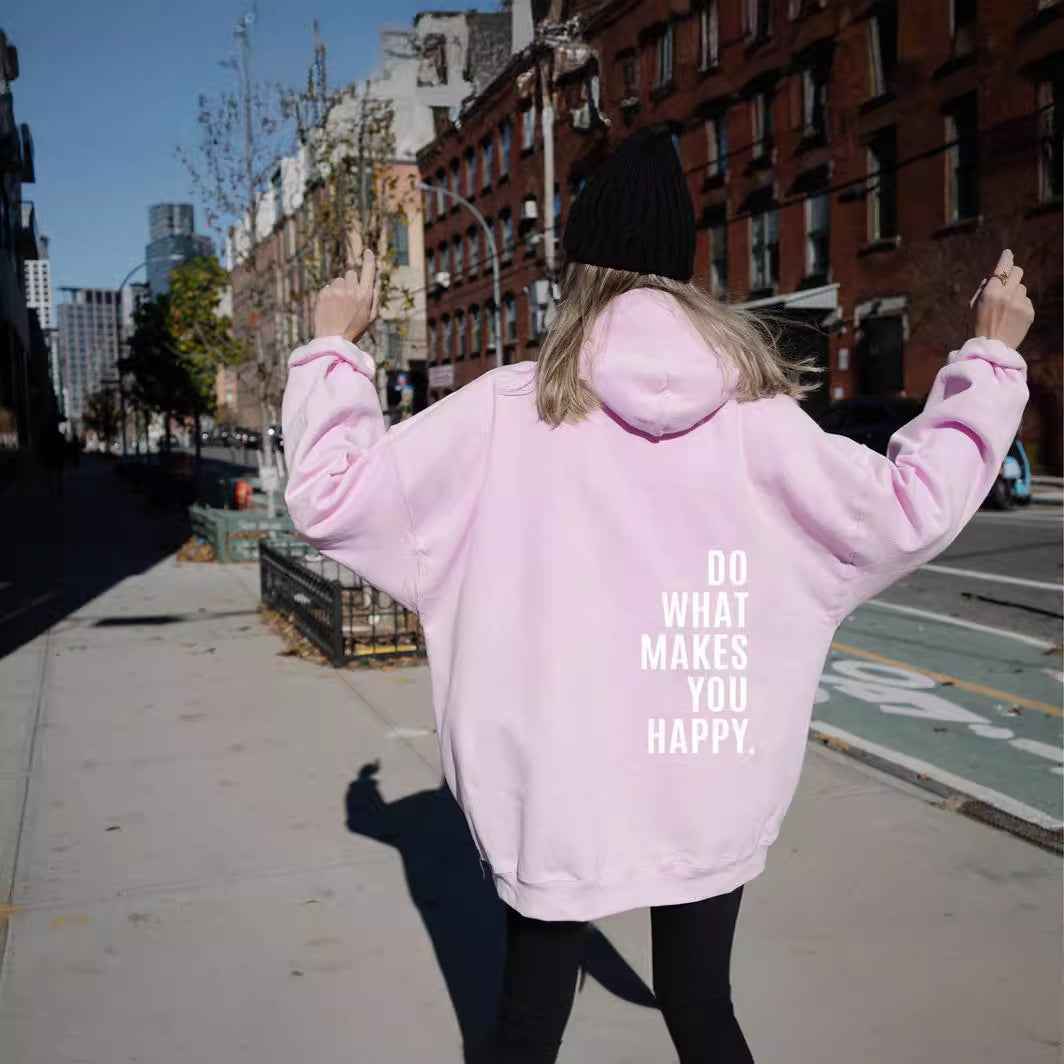 Oversized Fit Casual Hoodie-tops > hoodies > oversized hoodie-Laventaire-Baby Pink-S-Laventaire
